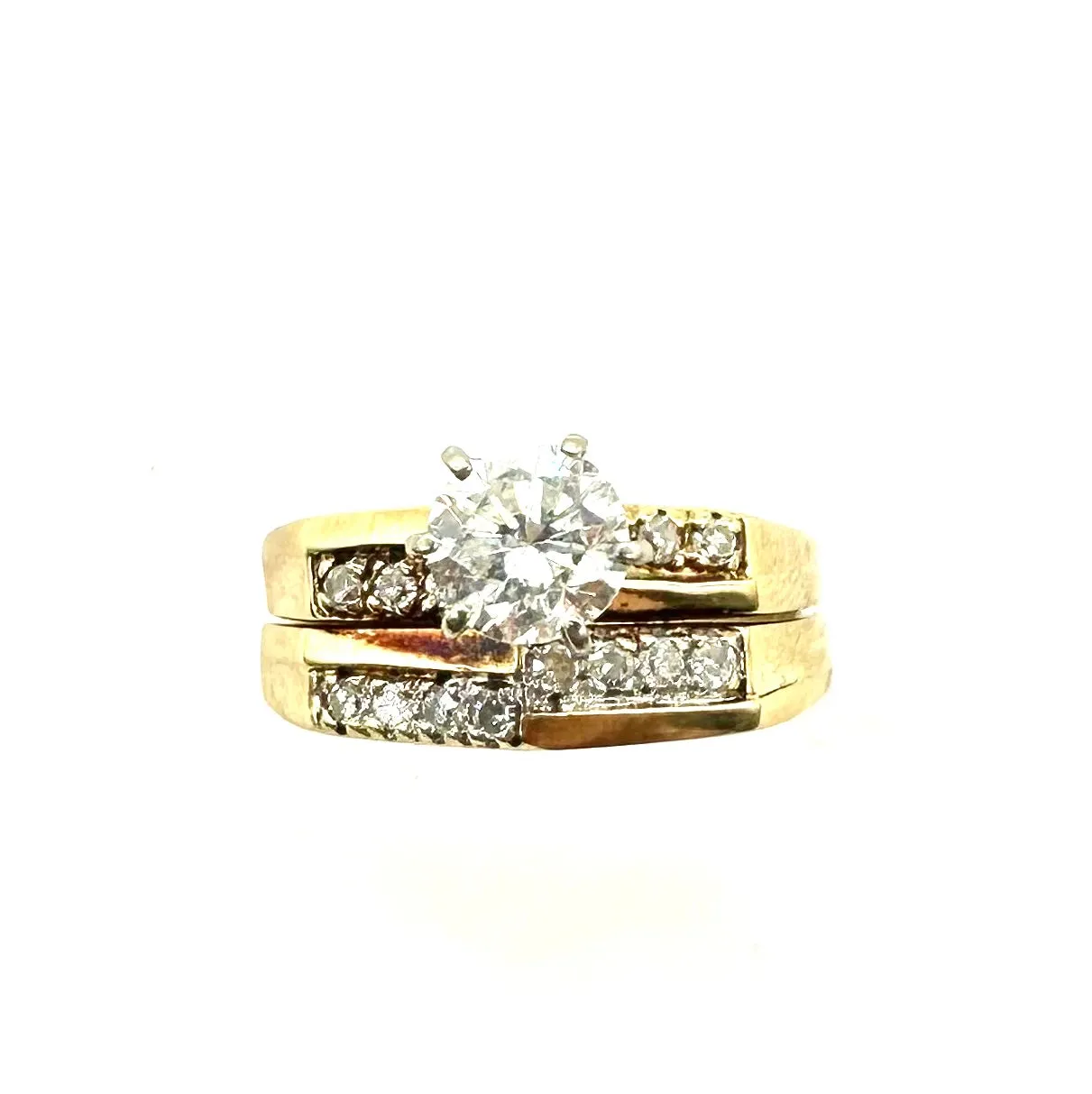 1 CTW Diamond Wedding Set