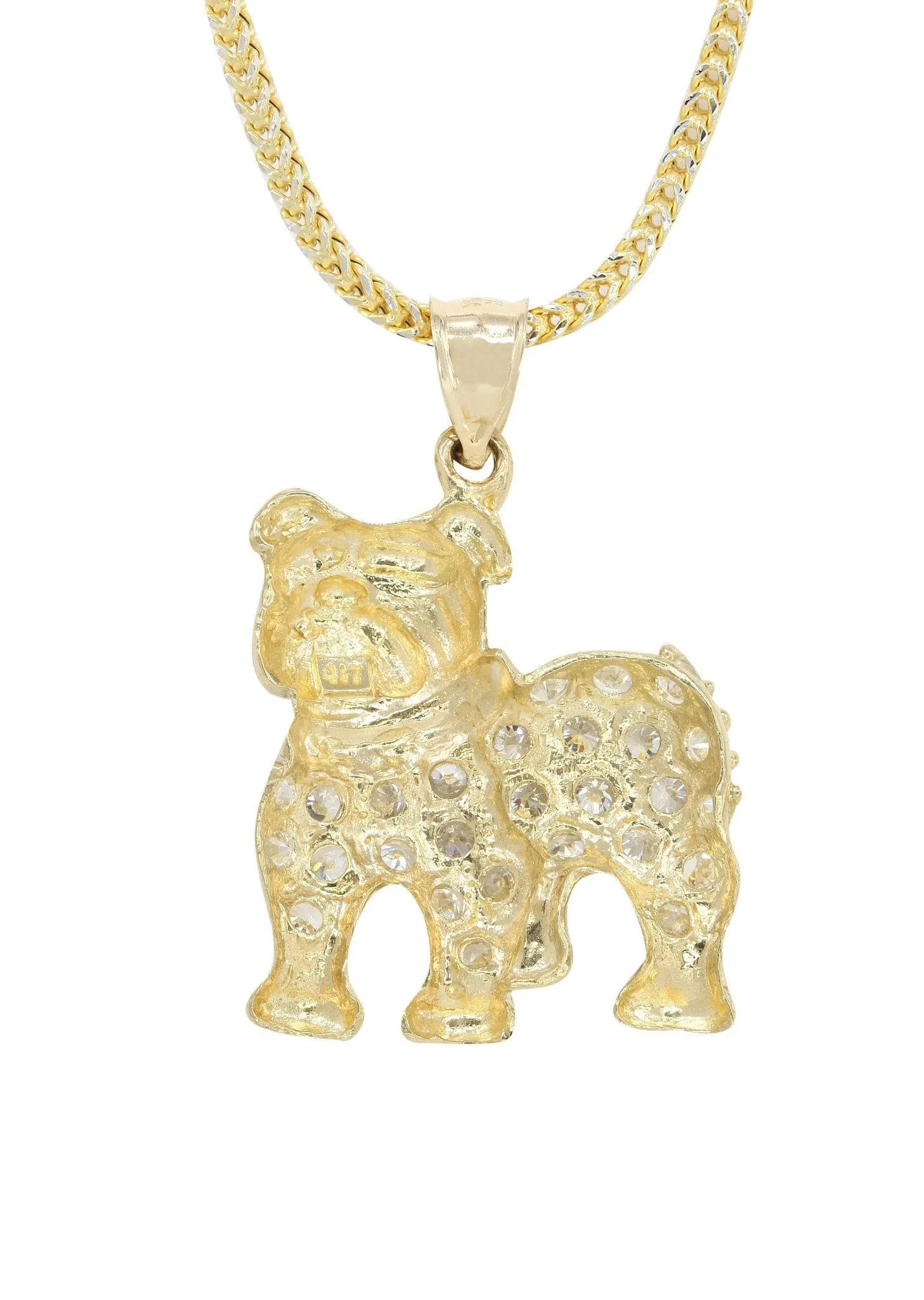 10K Yellow Gold Dog Necklace | Appx. 15.2 Grams