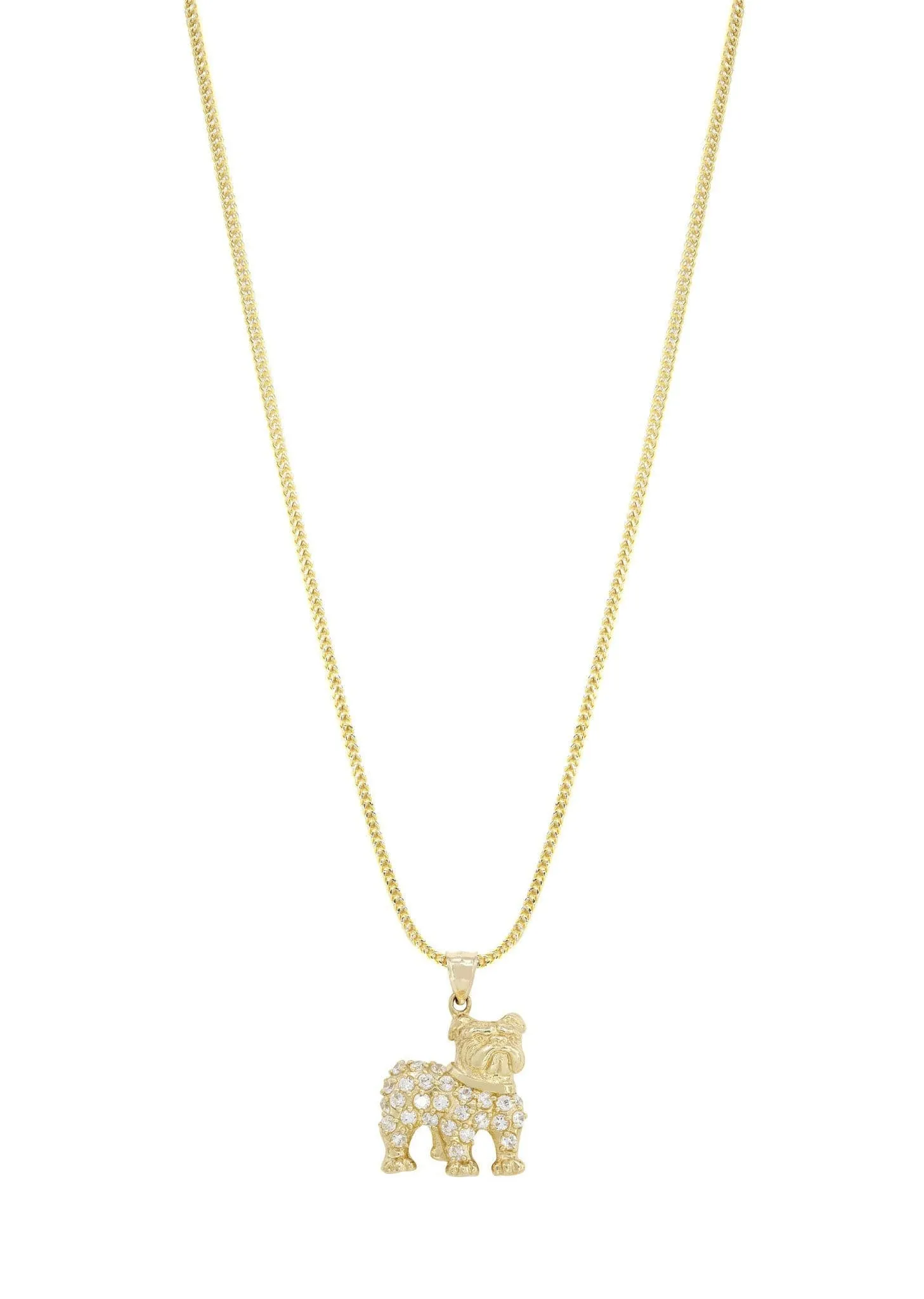 10K Yellow Gold Dog Necklace | Appx. 15.2 Grams