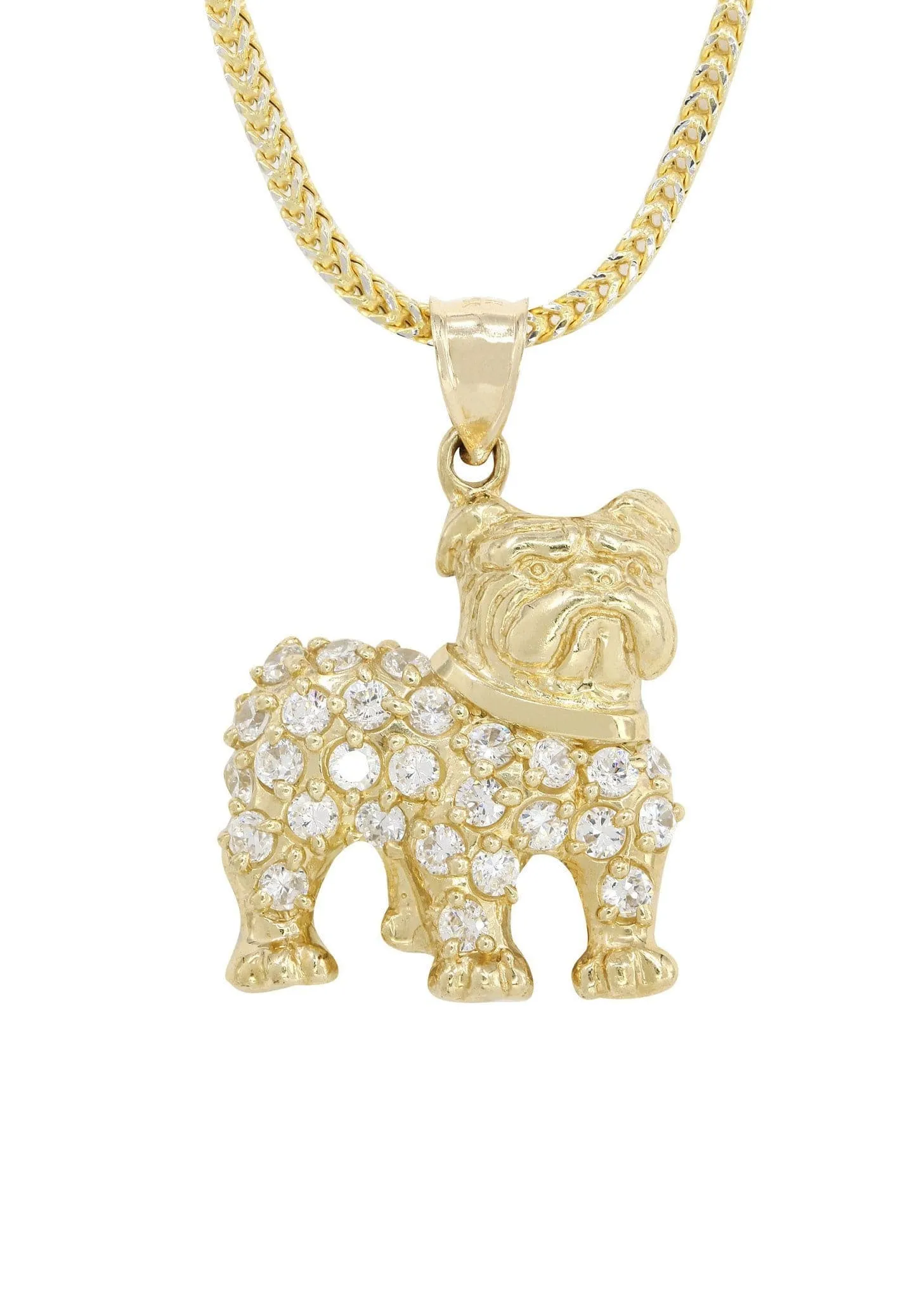 10K Yellow Gold Dog Necklace | Appx. 15.2 Grams