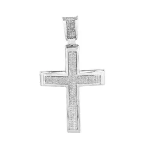 10KW 0.50CTW DIAMOND CROSS PENDANT