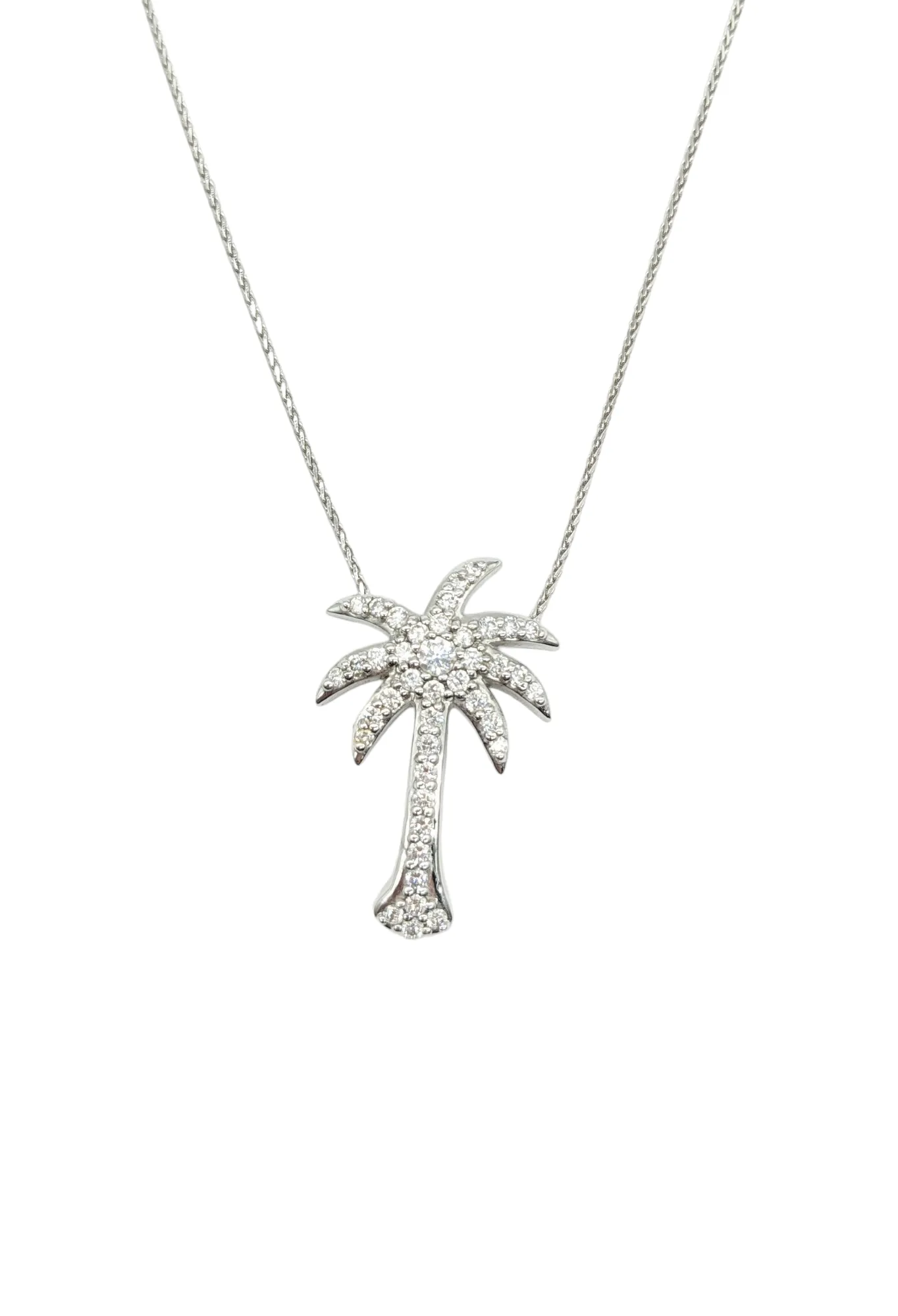 1.25 Carat Diamond Palm Tree Pendant