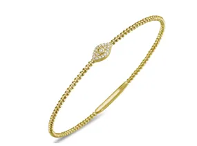 14k Flex Eye Bangle