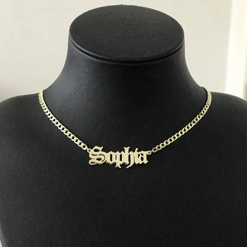 18k Gold Plated Personalized Name Necklace