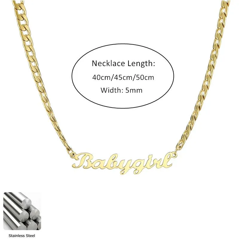 18k Gold Plated Personalized Name Necklace