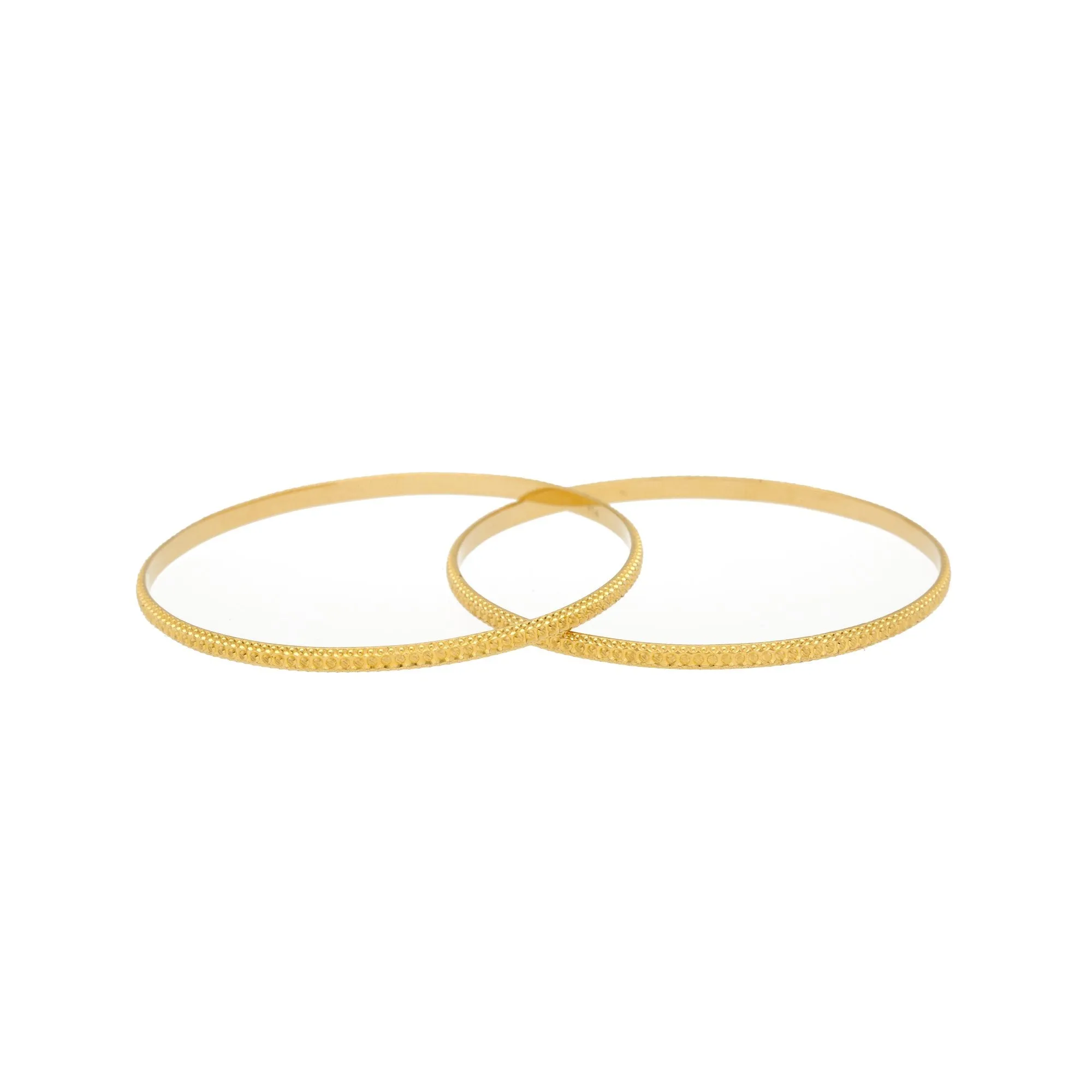 22K Gold Bangles Set of Two, 22.4gm