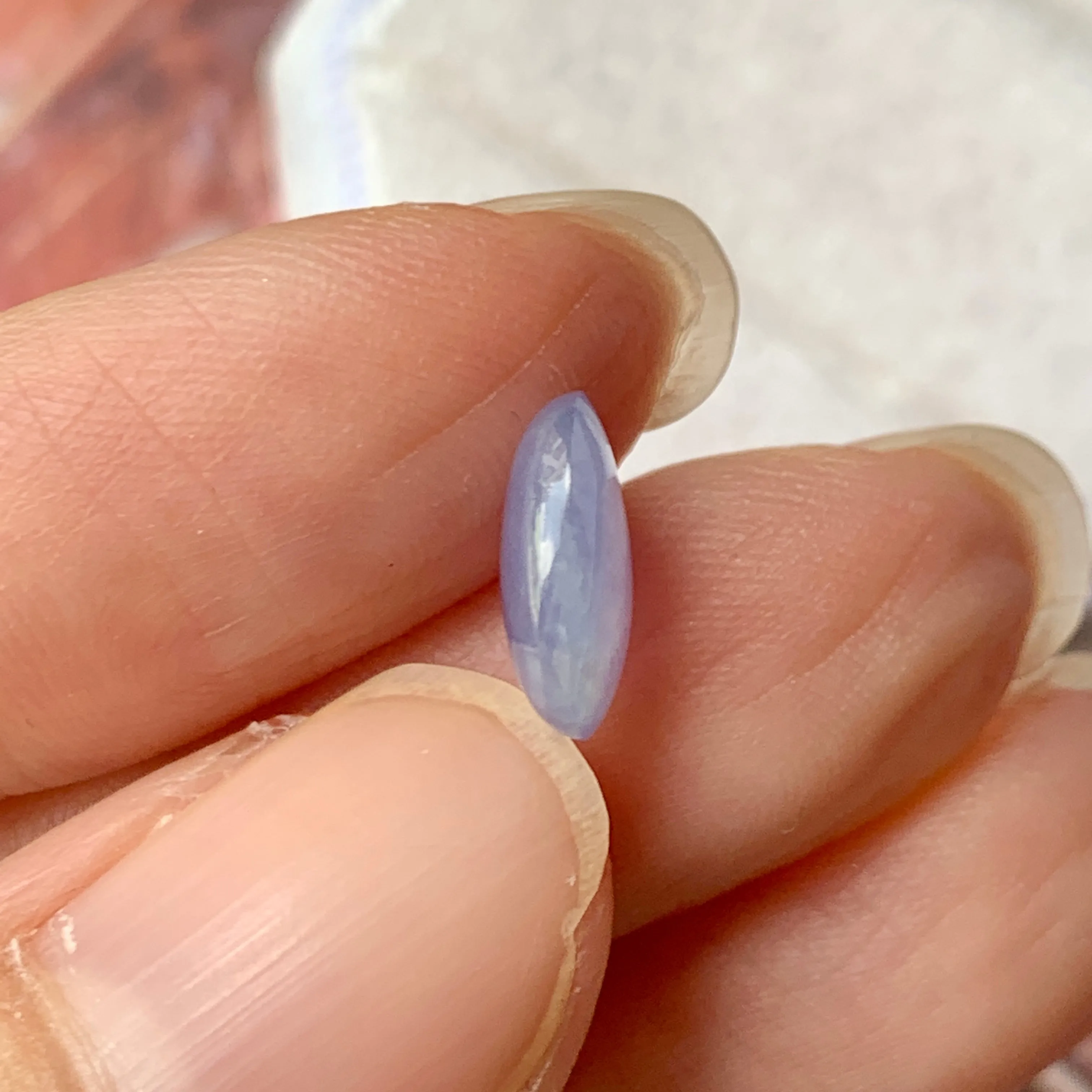 2.5 cts A-Grade Natural Bluish Lavender Jadeite Cabochon No.130237