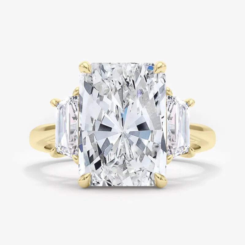 3 Stone Radiant Cut Diamond Ring