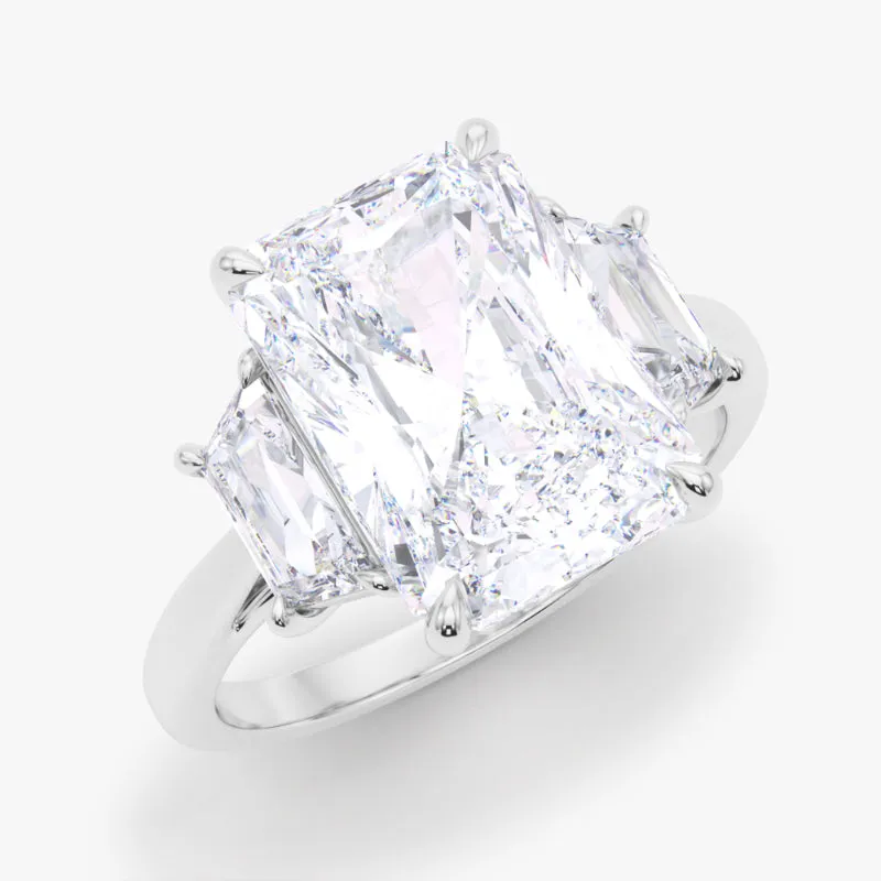 3 Stone Radiant Cut Diamond Ring