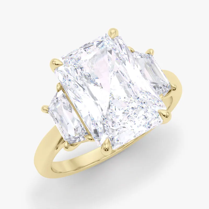 3 Stone Radiant Cut Diamond Ring