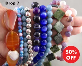 50% OFF!  Gemstone & Glass Beads - Drop 7