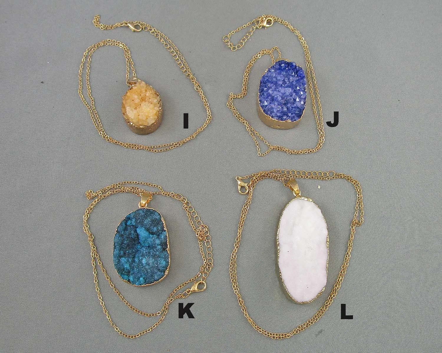 50% OFF!  Quartz Crystal Druzy Necklaces - Drop 2