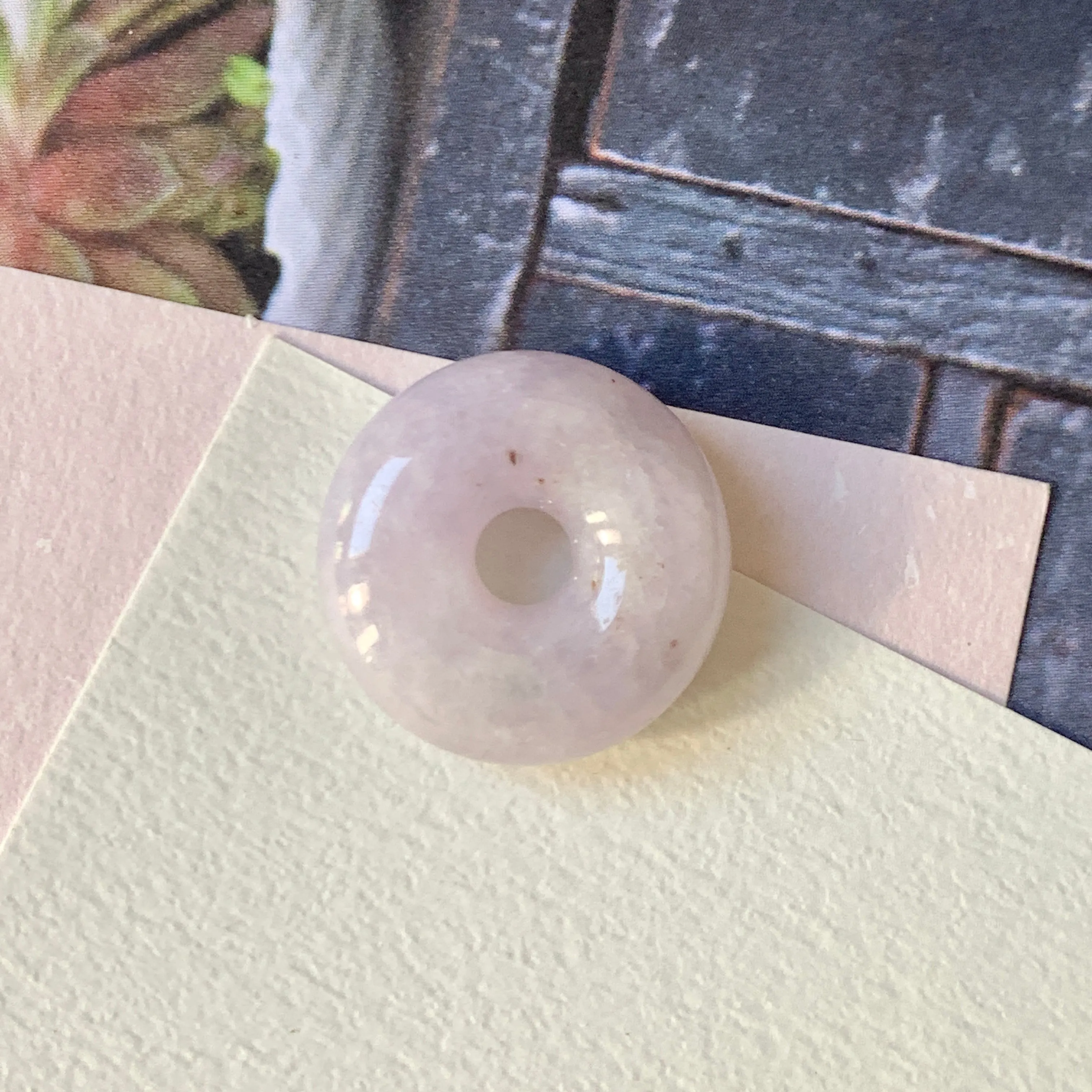 A-Grade Lavender Jadeite Bagel Piece No.172033