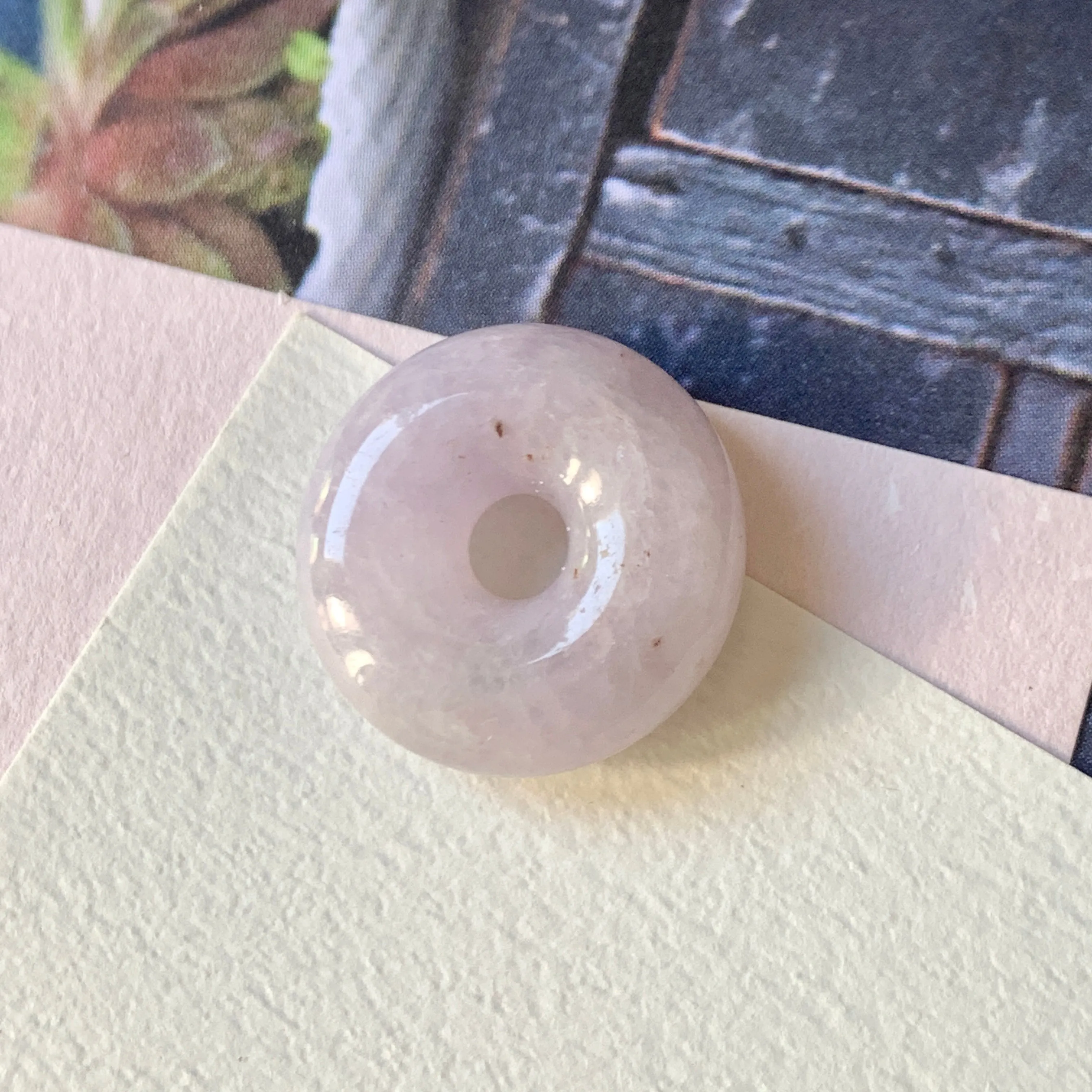 A-Grade Lavender Jadeite Bagel Piece No.172033