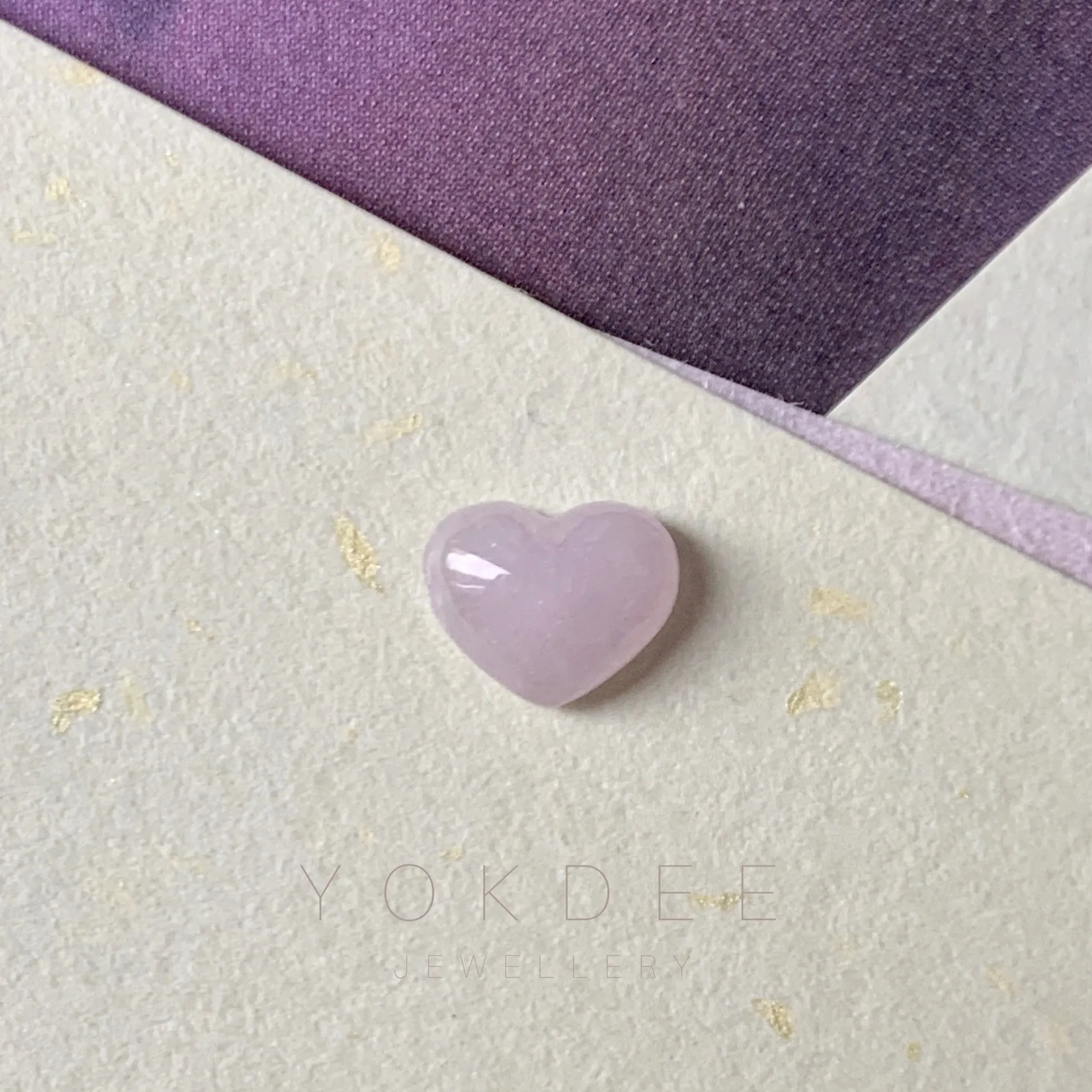 A-Grade Natural Lavender Heart Pendant No.171991