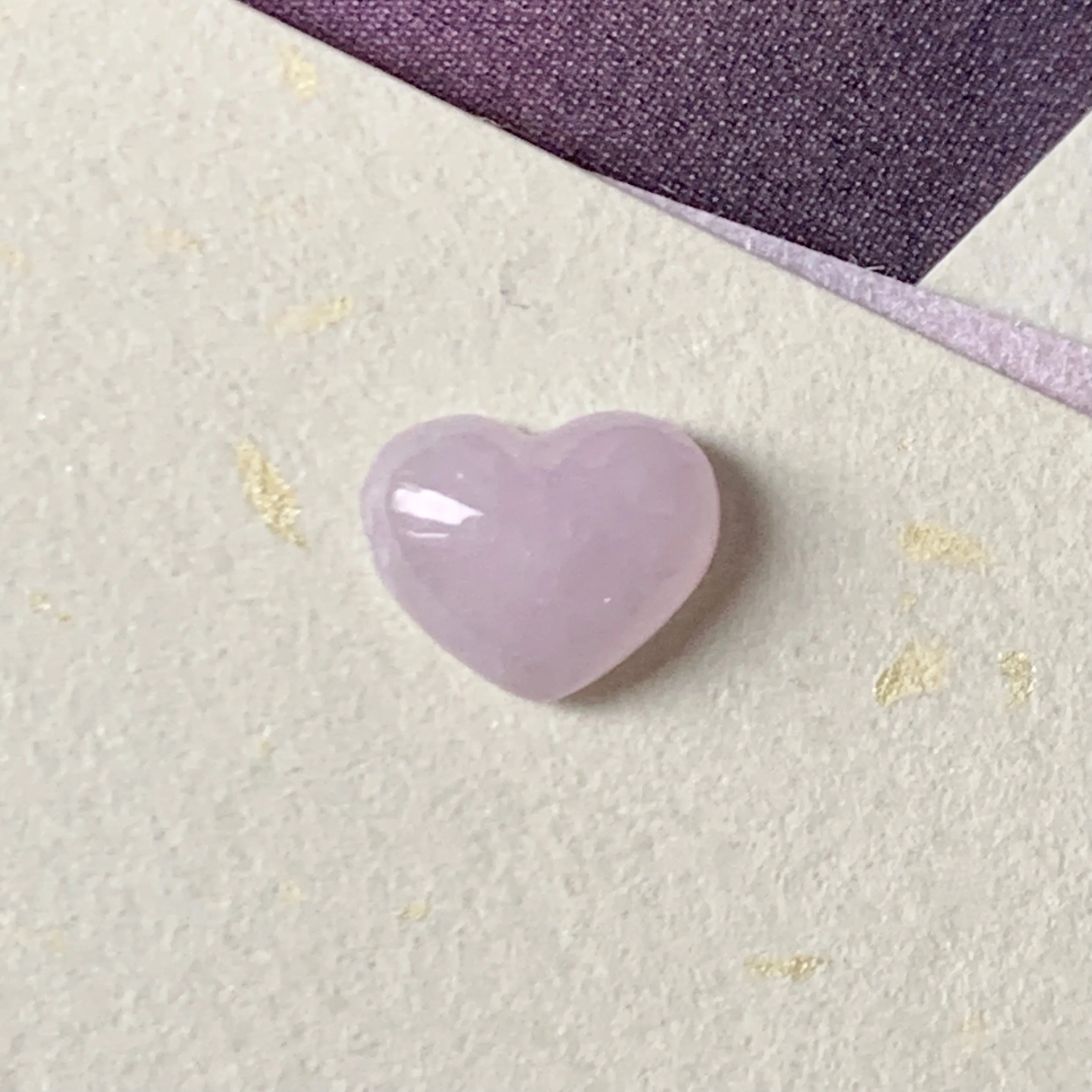 A-Grade Natural Lavender Heart Pendant No.171991