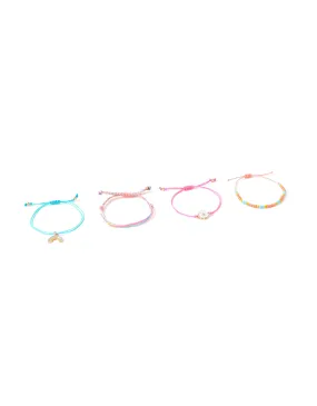 Accessorize Girl Rainbow 4 Friendship Bracelet Pack