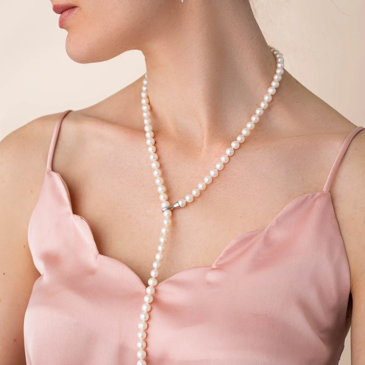 Adjustable Pearl Lariat