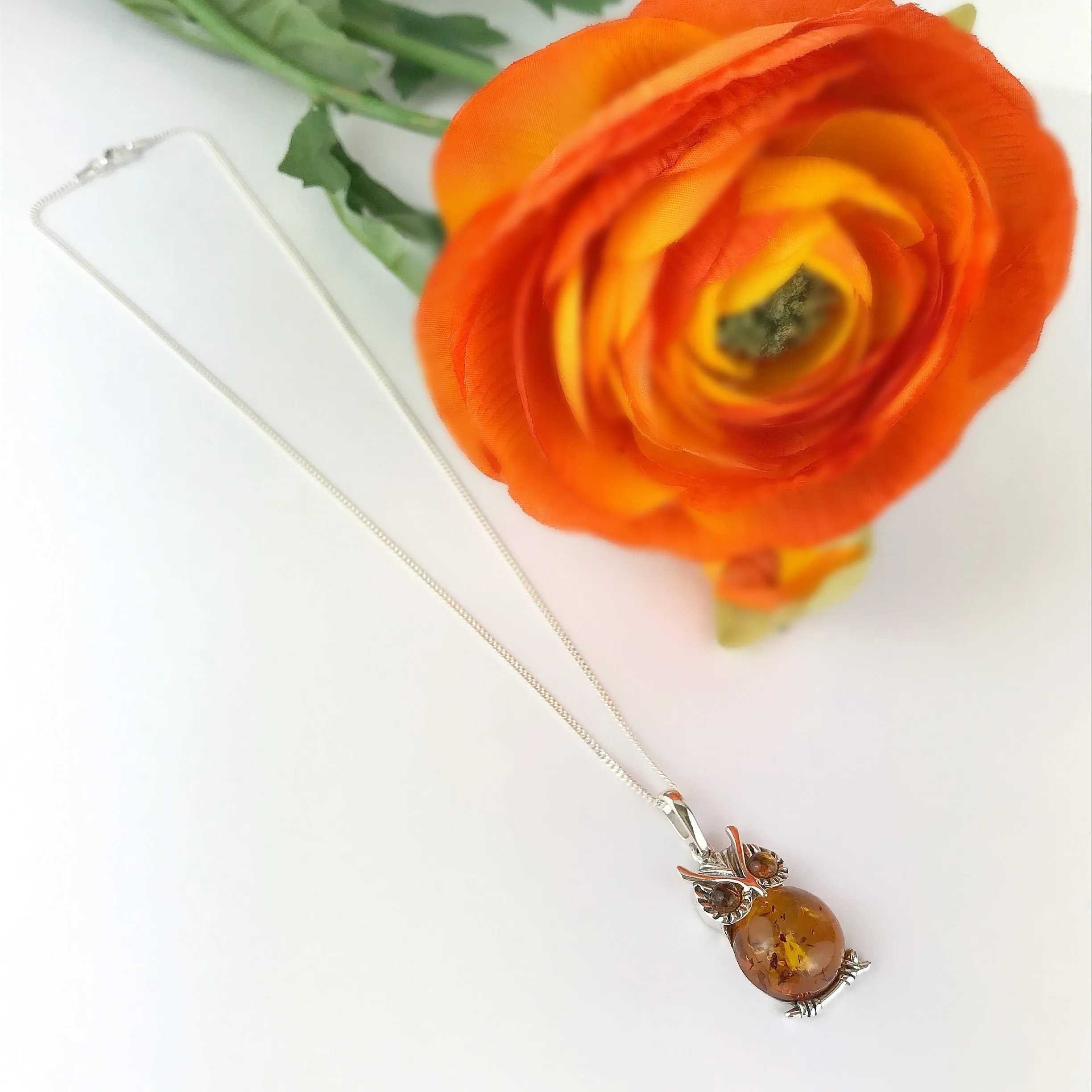 Amber Owl Pendant - VP2775