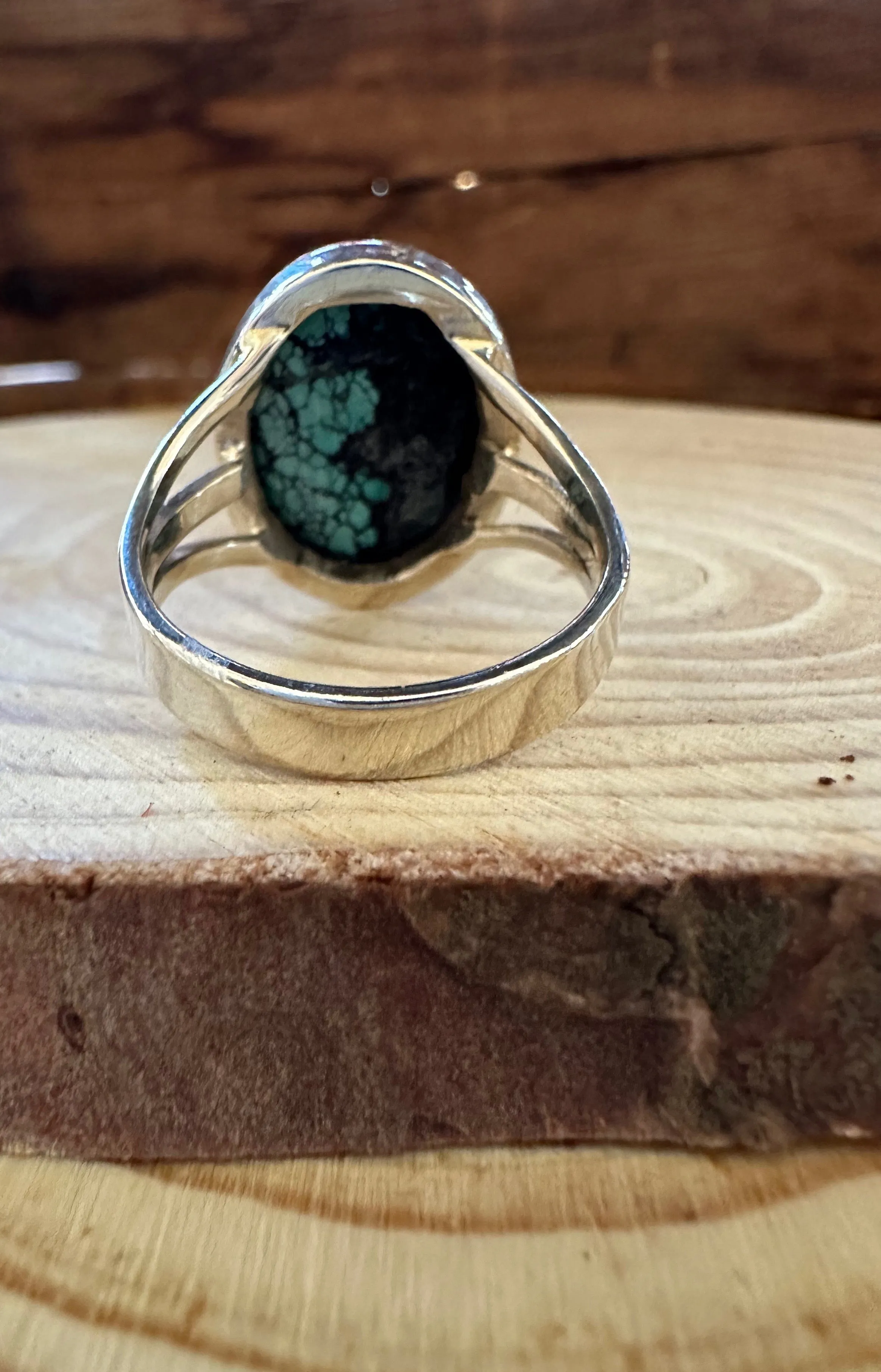 AMERICAN TURQUOISE and Silver Ring Size 9