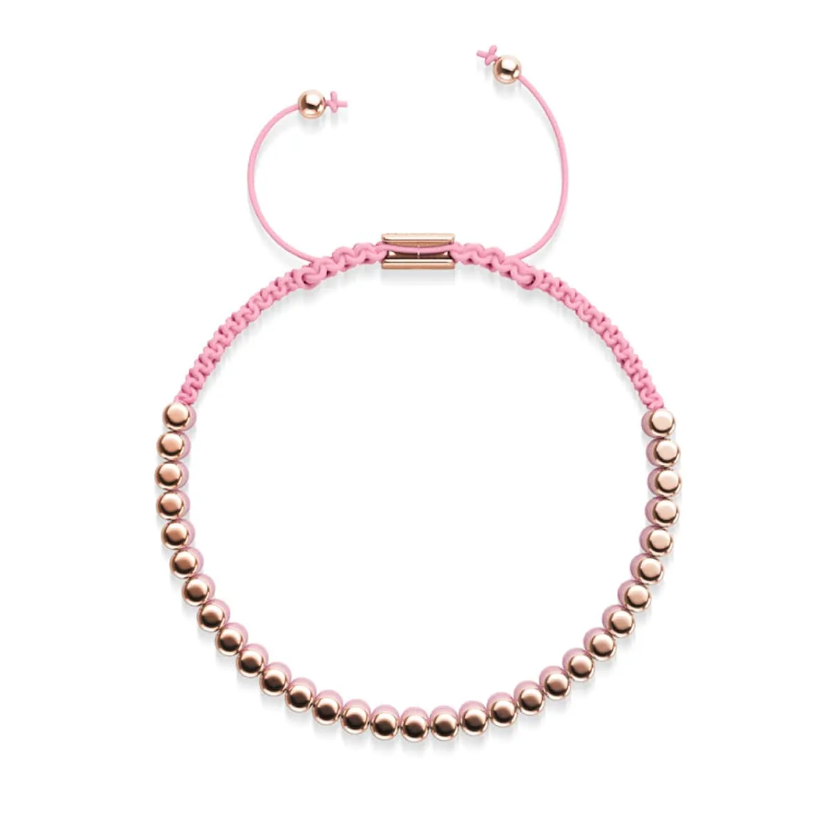 Amici | 18k Rose Gold | Pink | Macrame Bracelet