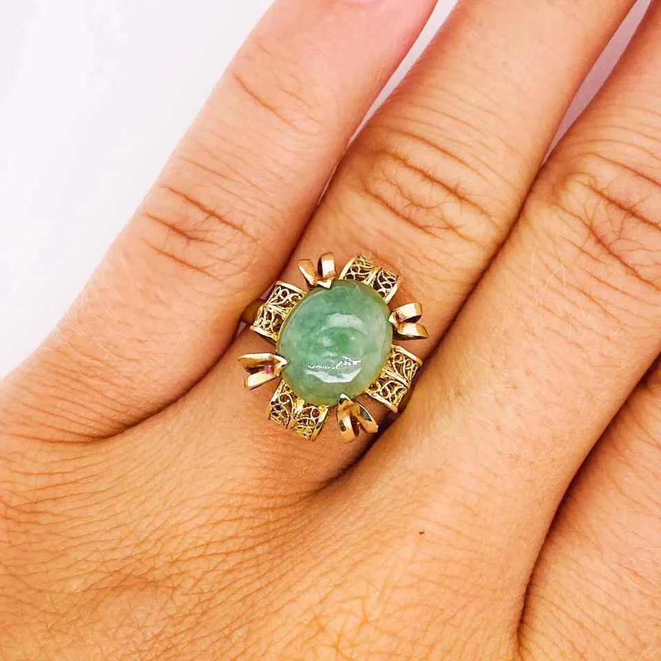 Antique Jadeite Jade Ring