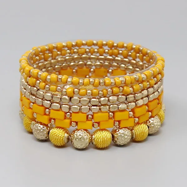 Beaded Stretch Bracelet Set