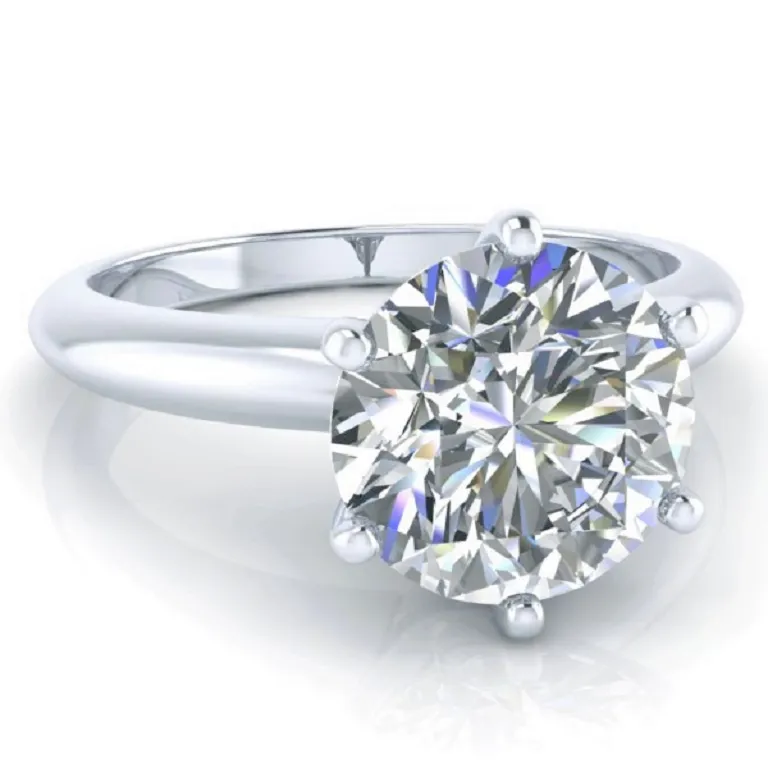 Beauvince HRD Certified 15.01 Carat Round L IF Solitaire Engagement Ring