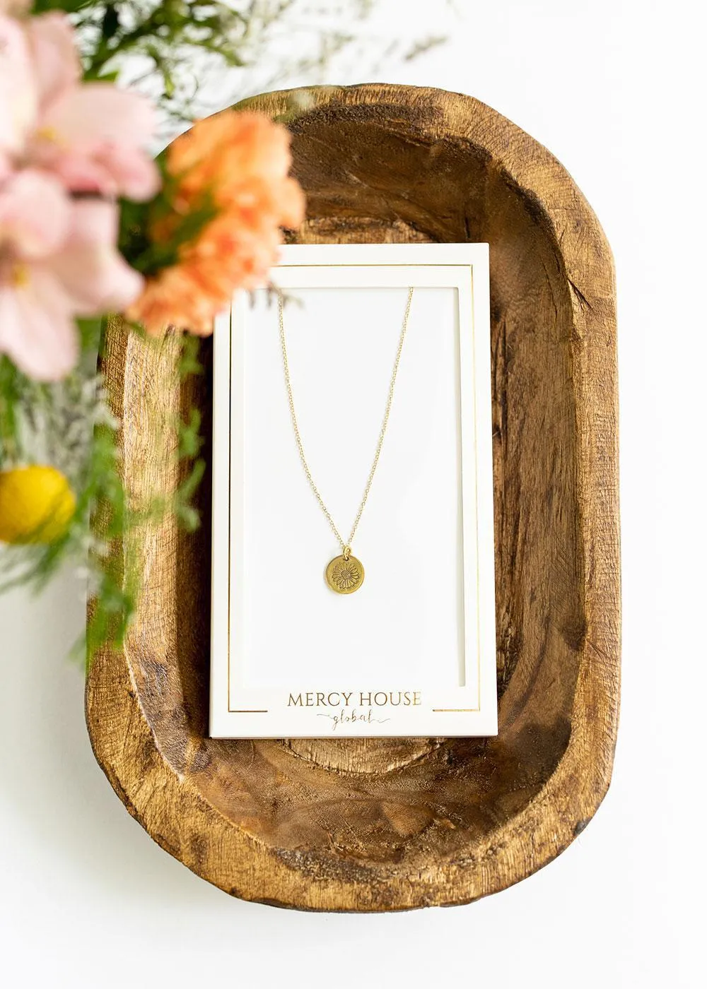 Birth Flower Necklace | Gold