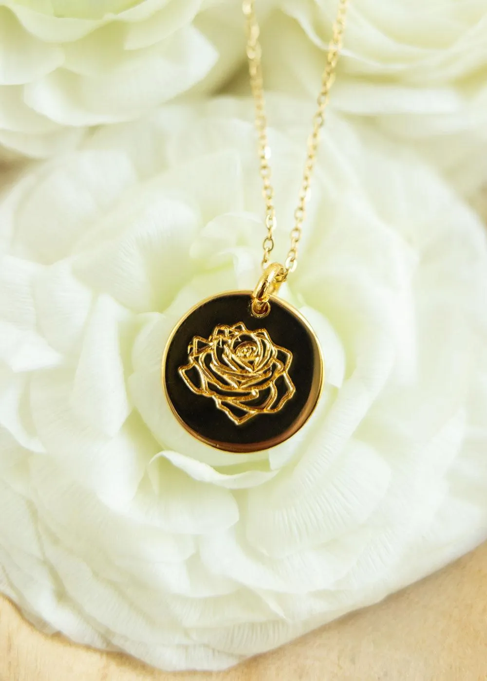 Birth Flower Necklace | Gold