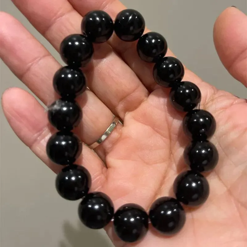 Black Tourmaline Beads Bracelet