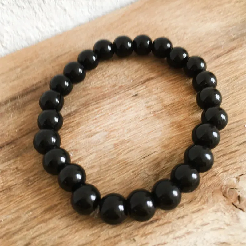 Black Tourmaline Beads Bracelet