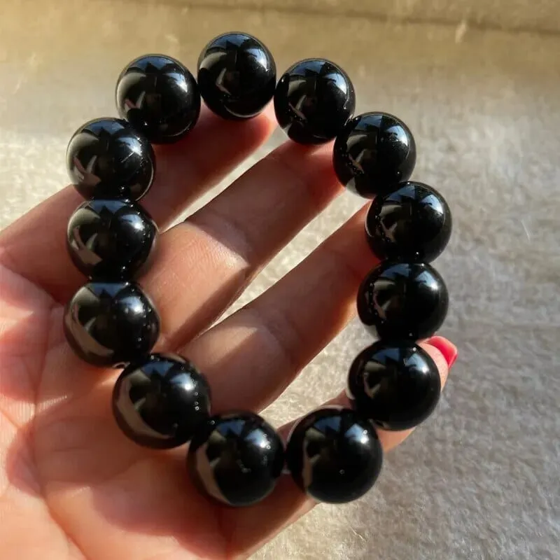 Black Tourmaline Beads Bracelet