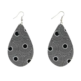 Black / white - African inspired earrings