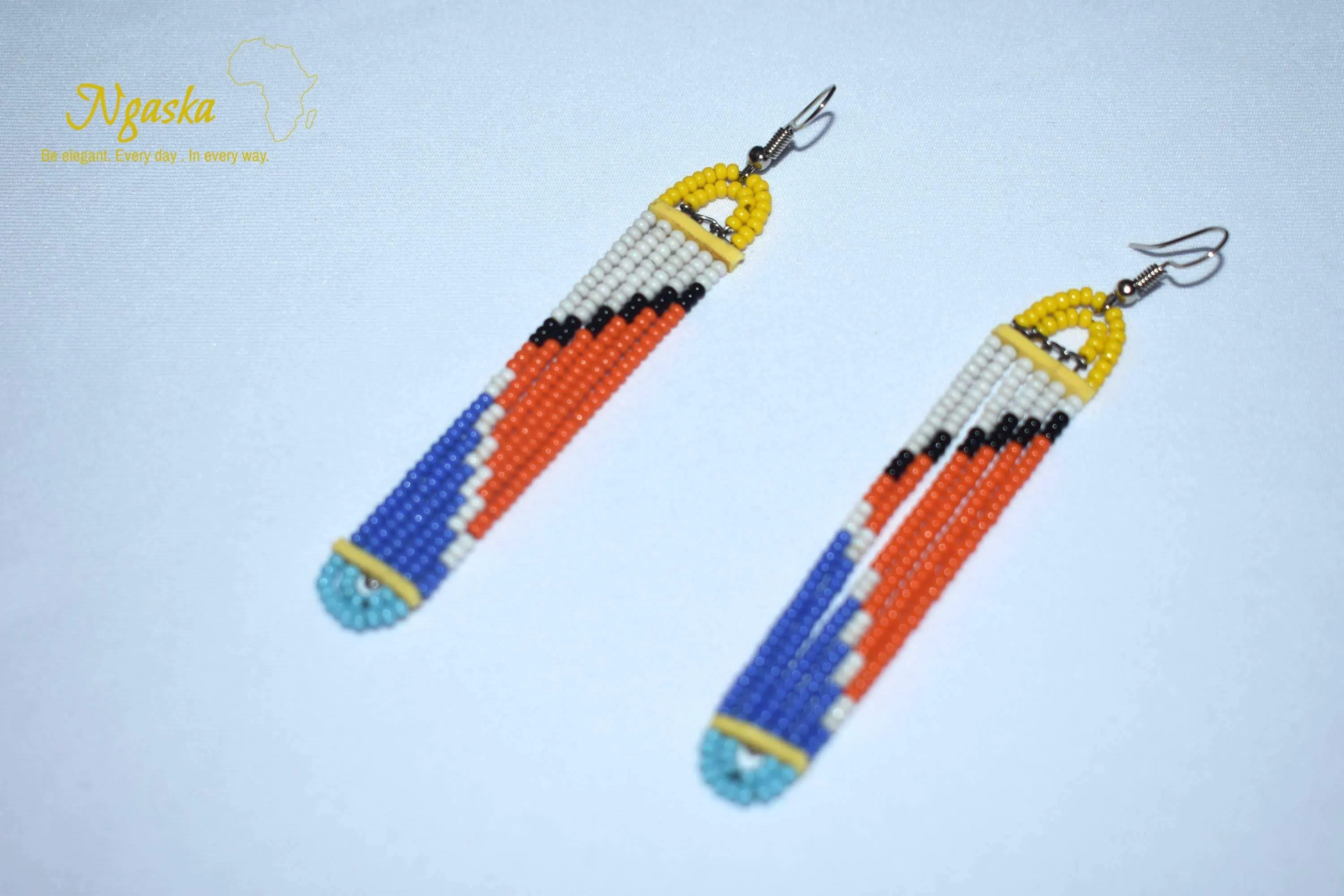 Bolanle: African Style, Handmade Tribal Earrings, Ethnic Gift