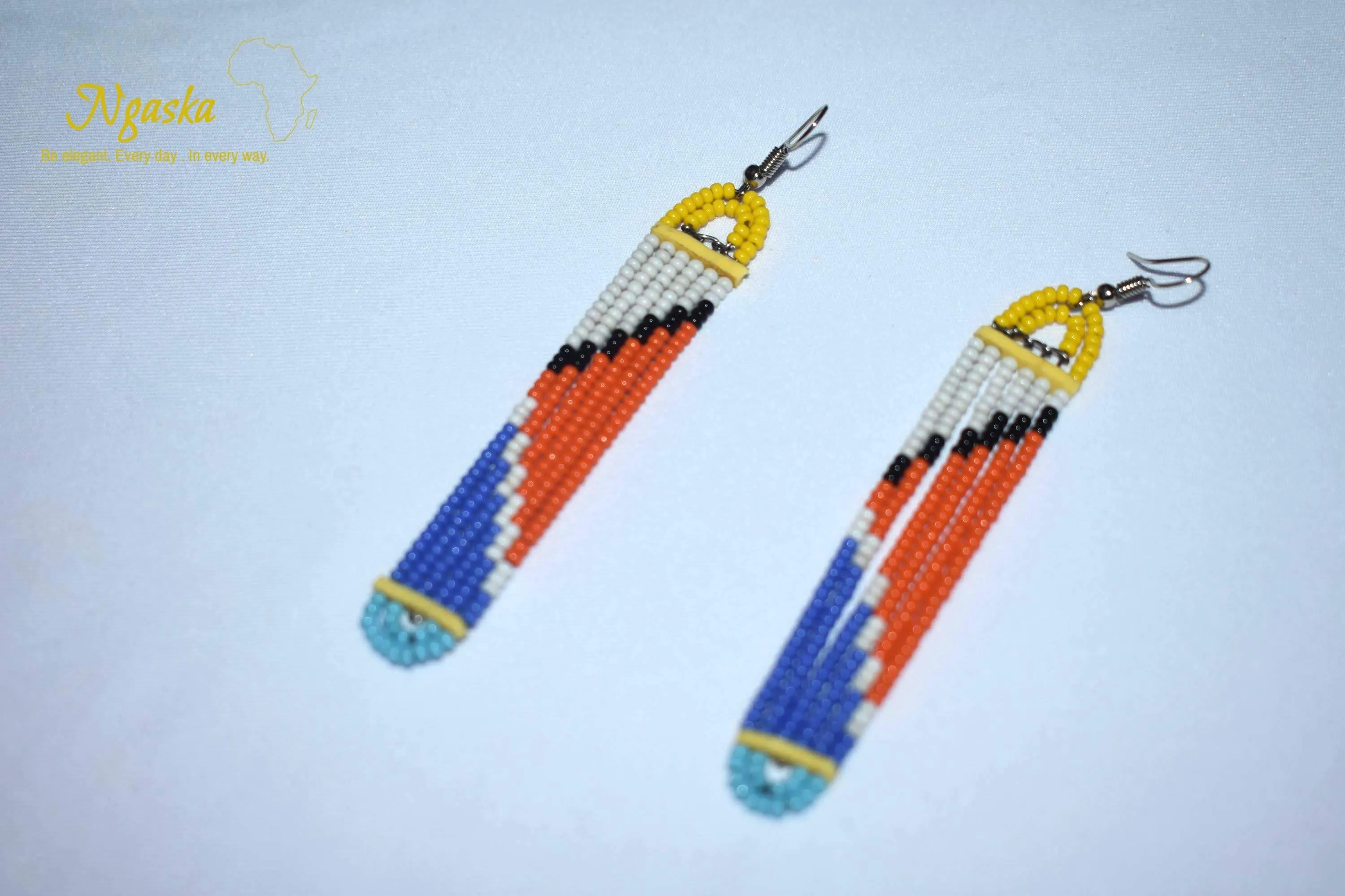 Bolanle: African Style, Handmade Tribal Earrings, Ethnic Gift