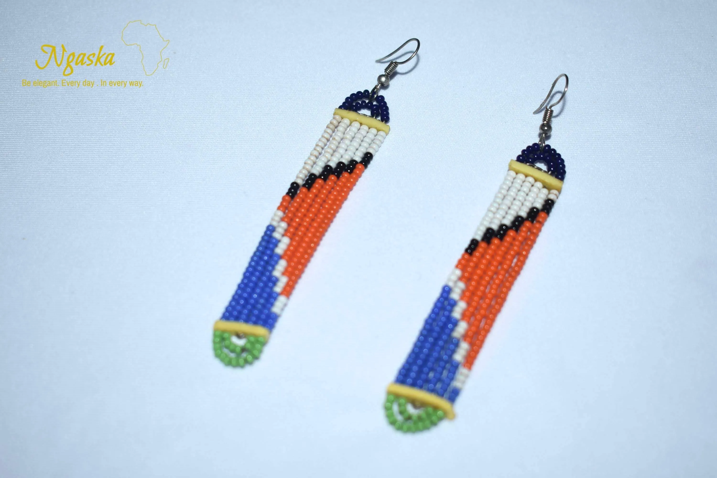 Bolanle: African Style, Handmade Tribal Earrings, Ethnic Gift