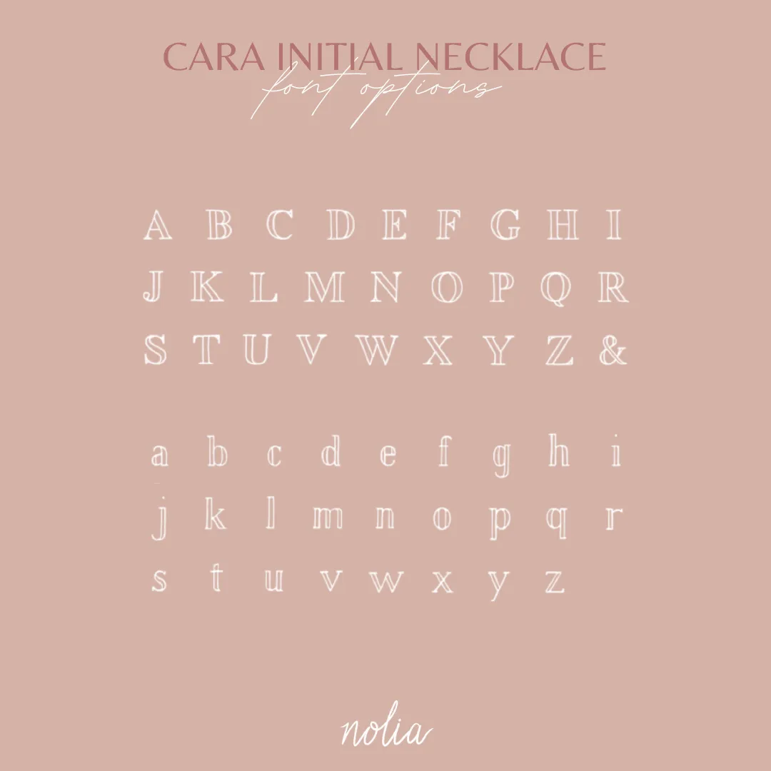 Cara Initial Necklace