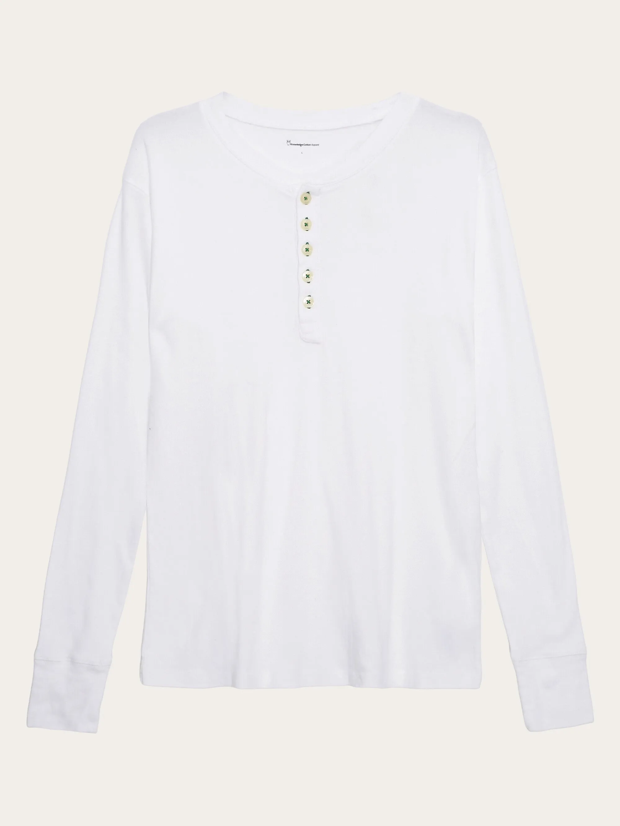 CEDAR LS Henley - Bright White