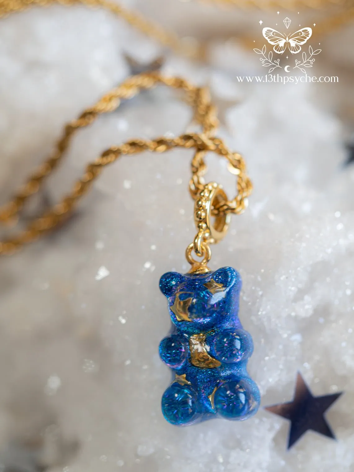 Celestial inspired Gummy bear Necklace