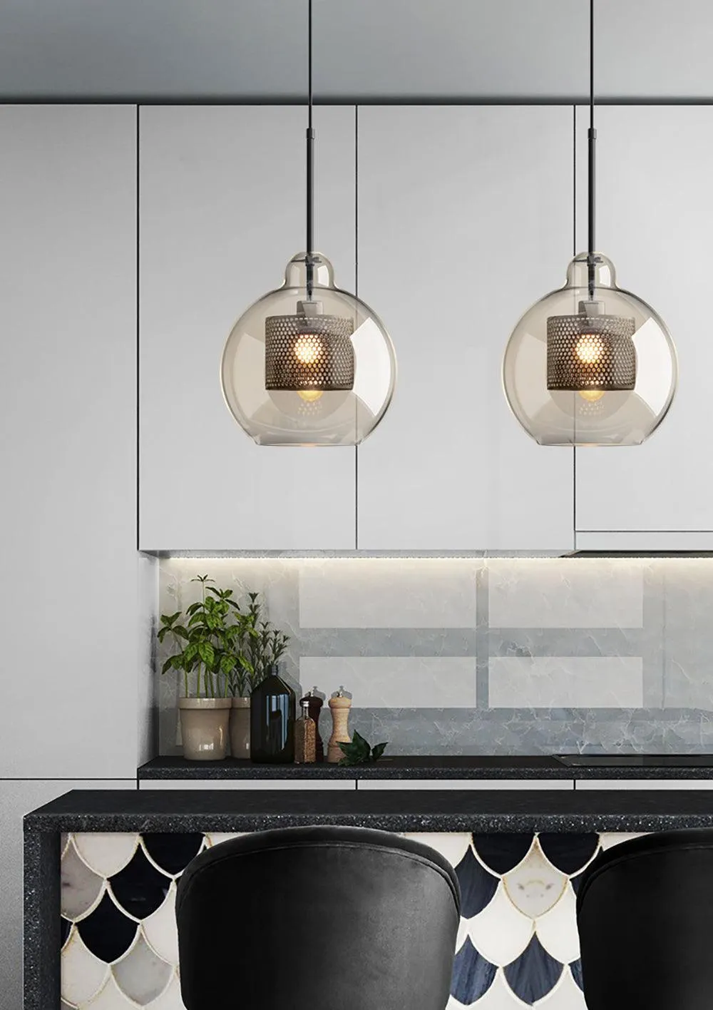 Chiswick Glass Pendant Light