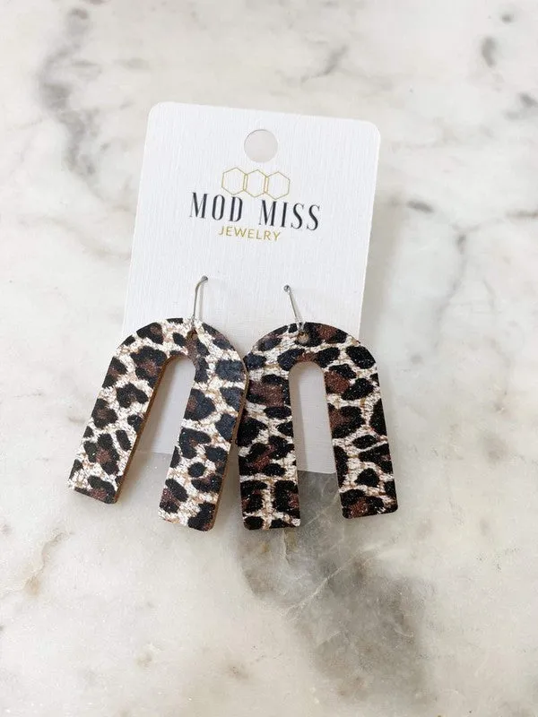 Chocolate Cheetah Earrings