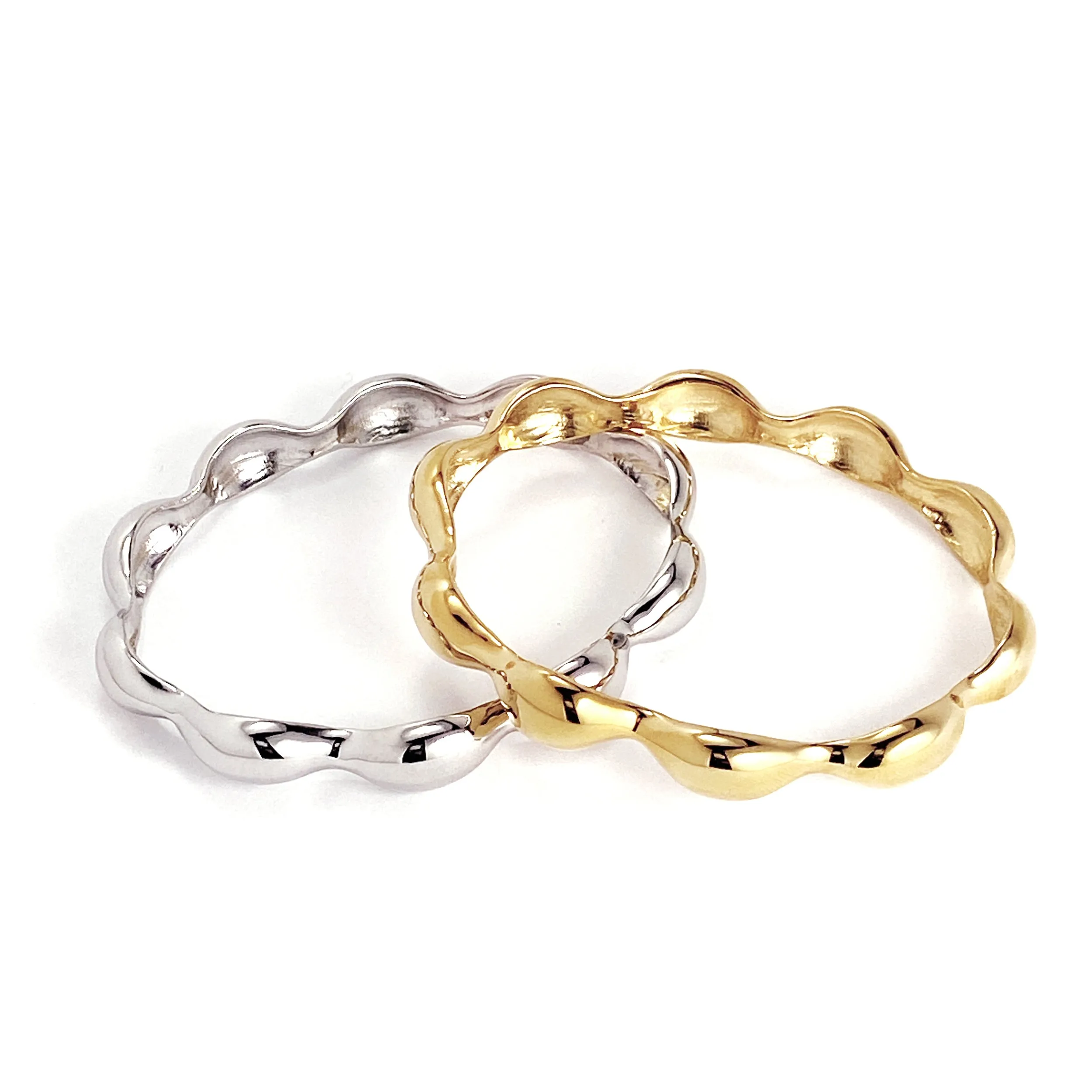 Contour Bangle - Silver