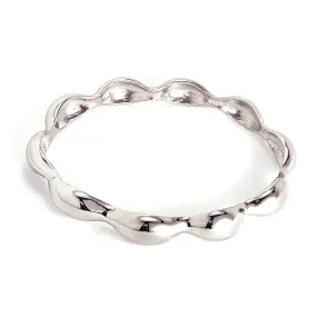 Contour Bangle - Silver