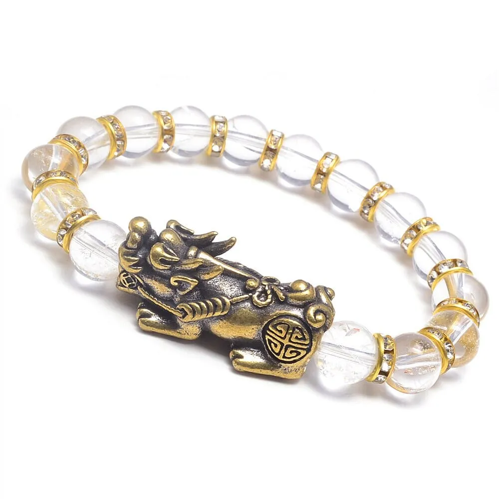 Copper Pixiu Feng Shui Tiger Eye Bracelet