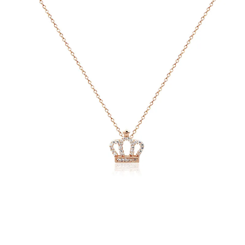 Crown Cubic Zirconia Necklace