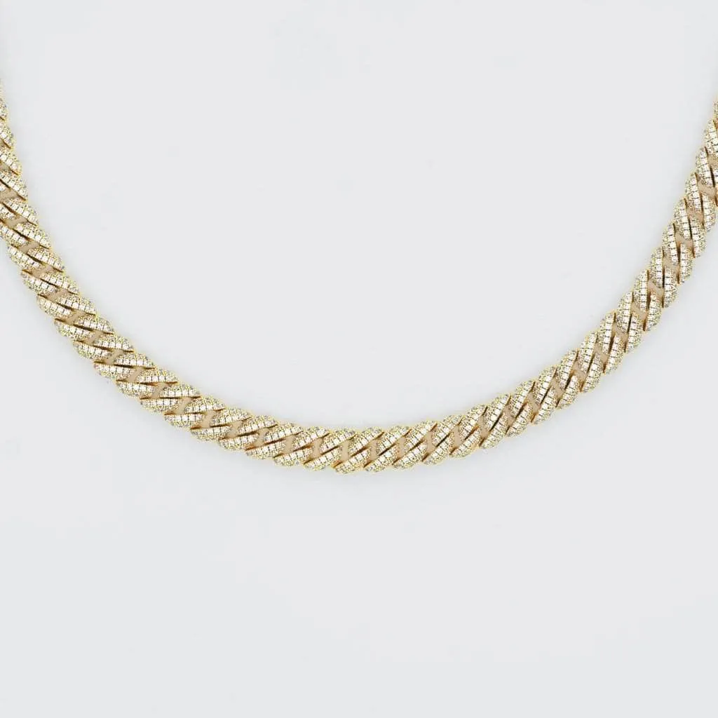 Cuban Link Chain (10mm) in Yellow Gold