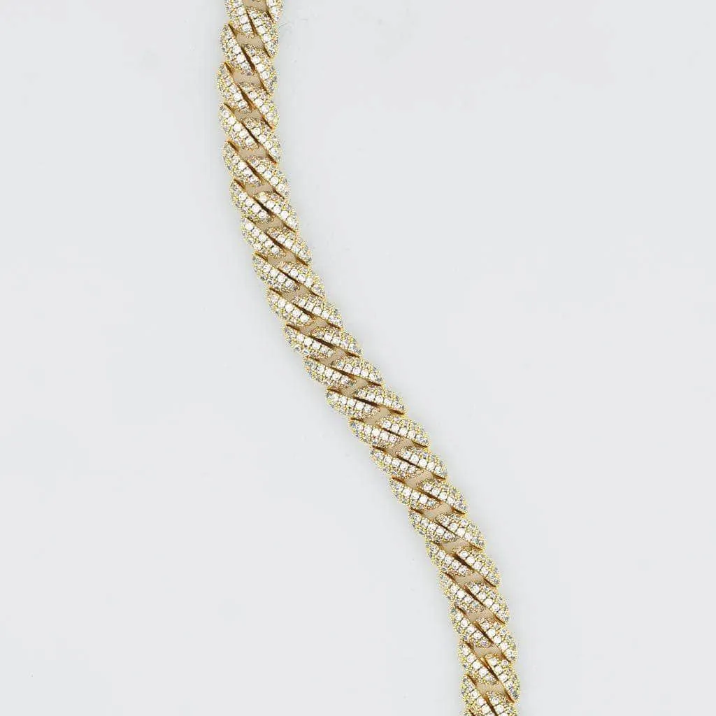 Cuban Link Chain (10mm) in Yellow Gold