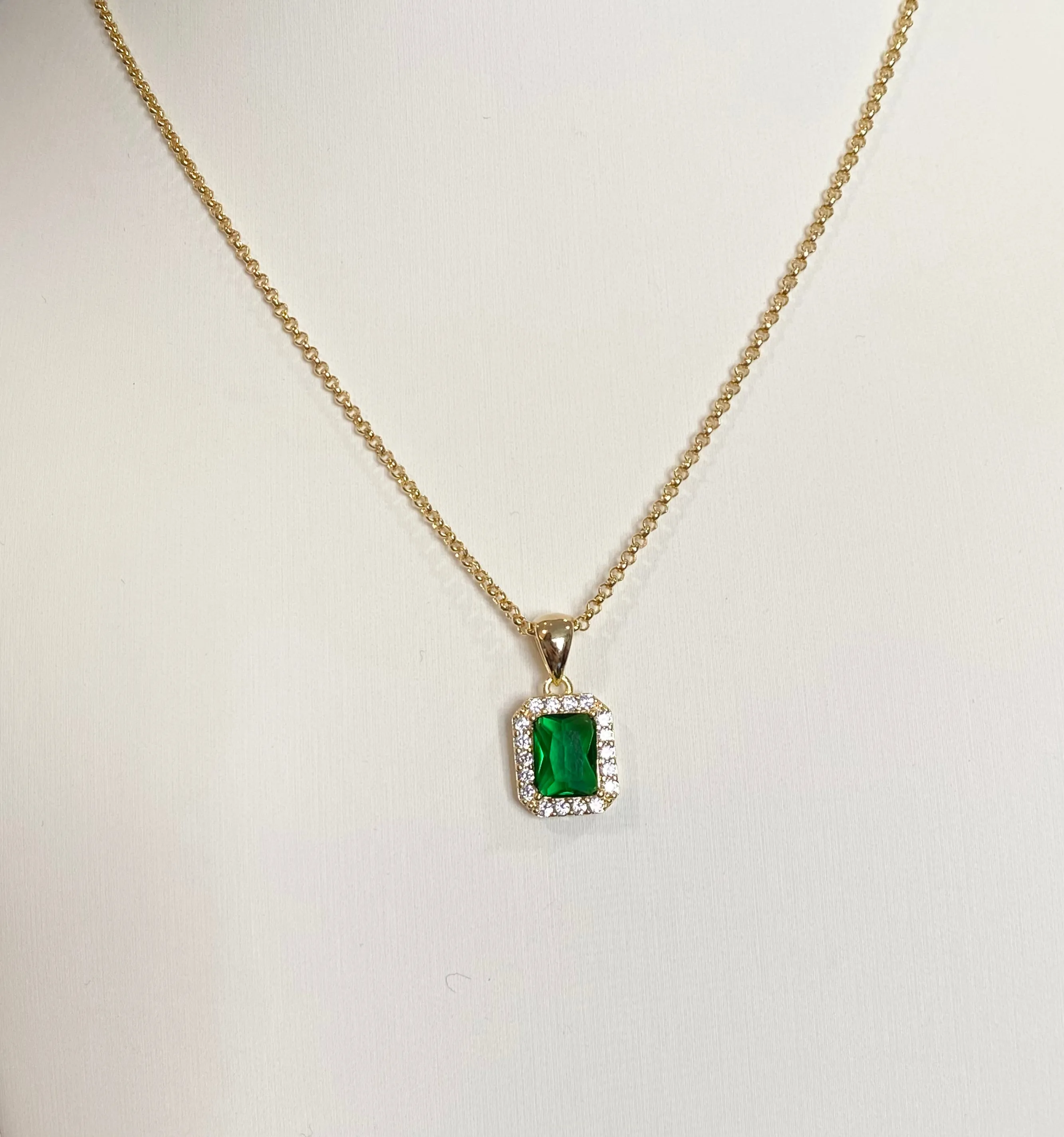 Cushion Cut Necklace