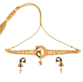 Dancing Peacock Choker Set